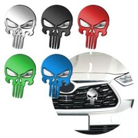 Xe Lưới Tản Nhiệt Trước Đầu Lâu Quốc Huy Kim Loại Lớn Huy Hiệu Miếng Dán Cho Xe Jeep Grand Cherokee Wrangler Đấu Sĩ Yêu Nước Tự Động Tạo Kiểu 3D Decal Phụ Kiện