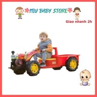 Xe Máy Cày Điện, Xe Công Nông Điện Trẻ Em, Có thùng kéo hàng rộng cho bé mã 2188
