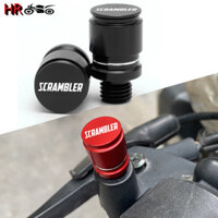 Xe Máy CNC Nhôm Gương Lỗ Vít Cắm Bu Lông Mũ Cho Ducati Scrambler 400 800 1100 Sa Mạc Sled Sixty2 Biểu Tượng Phụ Kiện