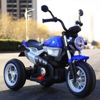 Xe máy điện 3 bánh BQ-8188 mô tô điện đạp ga cho bé 2 động cơ (Đỏ-Trắng-Xanh)