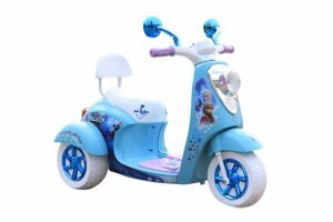 Xe máy điện cho bé gái hình Elsa QM168