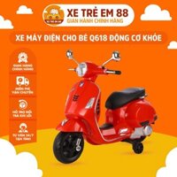 Xe Máy Điện Cho Bé Q618, Động Cơ Khỏe, Thiết Kế Hiện Đại, Chạy Êm, Đủ Màu
