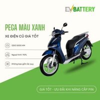 Xe Máy Điện Cũ: PEGA màu xanh bs 41MDD1-881.37