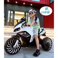 Xe máy điện mô tô 3 bánh 900 thể thao đạp ga 2 động cơ cho bé (Đỏ-Trắng-Xanh dương-Xanh lá)