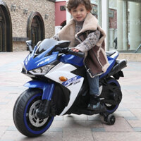 Xe máy điện moto cho bé  R3 siêu thể thao đồ chơi cho bé tự lái (Đỏ-Hồng-Xanh)