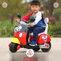 Xe máy điện trẻ em Vespa chuột Mickey HLW 6688, 2-4 tuổi