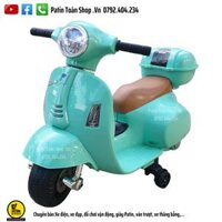 Xe máy điện trẻ em Vespa Q-518 Màu Xanh mint