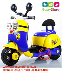 Xe máy điện trẻ em Vespa Minion 668 (Kiểu dáng Minon, BH 01 năm)