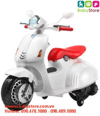 Xe máy điện trẻ em Vespa 946-8820 (Kiểu dáng xe Piagio, BH 01 năm)