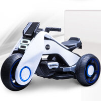 Xe máy điện trẻ em, xe moto điện cho bé có kết nối Bluetooth TILO KIDS TLK-9999 - MÀU TRẮNG