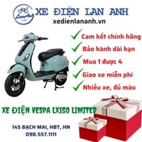 XE MÁY ĐIỆN VESPA LX150 LIMITED - XE ĐIỆN LAN ANH