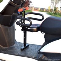 Xe Máy Điện Xe Pin Xe Phía Trước Trẻ Em Gấp Trẻ Em Bé Đai An Toàn