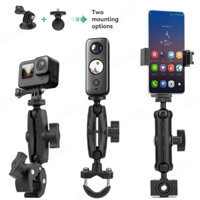 Xe Máy Gắn Tay Cầm Giá Đỡ Cho Insta360 X4 X3 GoPro 12 11 DJI Phụ Kiện Xe Đạp Xe Máy Selfie Stick