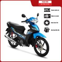 Xe máy Honda Blade 2021 - Phiên bản thể thao Phanh đĩa Vành Đúc - Đen Xanh Xám