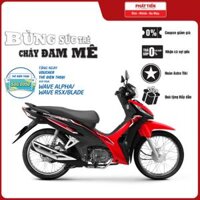 Xe máy Honda Wave RSX 2023 - Vành Nan Hoa - Phanh Cơ - Đỏ Đen