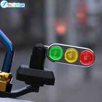 Xe Máy Mini Đèn Giao Thông Mũ Bảo Hiểm Trang Trí Đèn Cảnh Báo Nhanh Tháo Rời Đi Đêm Đèn An Toàn