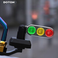 Xe Máy Mini Đèn Giao Thông Mũ Bảo Hiểm Trang Trí Đèn Cảnh Báo Nhanh Tháo Rời Đi Đêm Đèn An Toàn