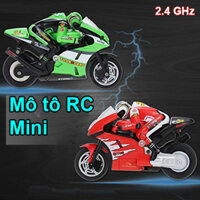 Xe máy mô hình điều khiển từ xa moto GP 1/32 2.4ghz có Gyro tích hợp kèm dây sạc, thăng bằng ổn định cao