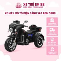 Xe Máy Mô Tô Điện 3 Bánh ABM 5288, Dáng Thể Thao Cảnh Sát, Đồ Chơi An Toàn, Hỗ Trợ Bé Vui Chơi