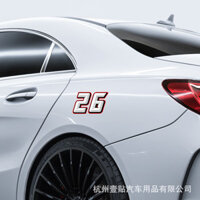 Xe Máy Ô Tô Số Độc Đáo Xe Hơi Theo Dõi Nhật Bản Mũ Bảo Hiểm Cơ Thể Miếng Dán Sáng Tạo Xước Phản Quang Xe Hơi