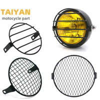 Xe Máy Retro Sửa Đổi Đèn Pha Lưới Bao GNCG125 Xe Điện 5.75 Hàng Rào Lưới Đèn Pha Bảo Vệ