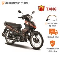 Xe Máy SYM GALAXY 50CC - vành nan hoa - Đen cam