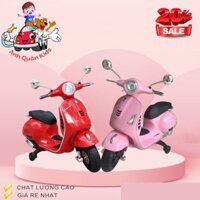 Xe máy vespa cho bé Xe máy điện trẻ em Q618  sử dụng chân ga đa chức năng