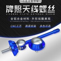 Xe Máy Vít Trang Trí Xe Điện Biển Số Vít Ăng Ten Nhỏ M6 Biển Số Giá Đỡ Đai Ốc Vít Phụ Kiện