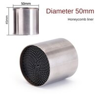 Xe Máy Xả Giảm Thanh Bạc Xe Máy Xả Bộ Giảm Thanh Thép Không Gỉ Xe Máy Xả Giảm Thanh DB Tiếng Ồn Âm Thanh Eliminator Cho 50 Mm