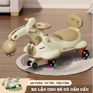 Xe máy xúc cần cẩu cho bé có tựa lưng