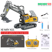 Xe Máy Xúc Điều Khiển Từ Xa 11 Kênh Yigong - Hợp Kim Cao Cấp, Pin Sạc, Trải Nghiệm Xúc Đất Như Thật