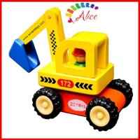 Xe máy xúc - Đồ chơi gỗ thông minh Winwintoys cho bé