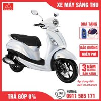 Xe Máy Yamaha Grande Blue Core Phiên Bản Cao Cấp - trắng xám