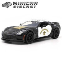 Xe mô hình 2015 Chevy Corvette Z06 Police 1:24 Maisto