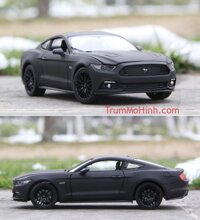 Xe mô hình 2015 Ford Mustang GT Matte Black 1:24 Welly