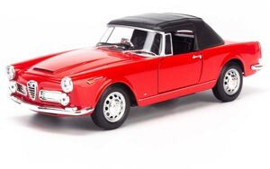 Xe mô hình Alfa Romeo Spider 2600 1960 - Soft Top 1:24 Welly