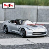 Xe mô hình Chevrolet Corvette Stingray Z51 Silver 1:18 Maisto Exclusive