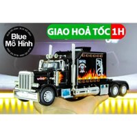 Xe mô hình đầu kéo container Peterbilt bằng kim loại