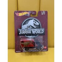 Xe mô hình đồ chơi bánh cao su Hotwheels 1:64 PREMIUM - JURASSIC WORLD - Mercedes-Benz Unimog U 1300L