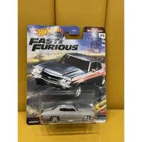 Xe mô hình đồ chơi bánh cao su Hotwheels 1:64 PREMIUM - FAST & FURIOUS - '70 Chevelle SS