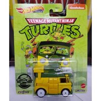 Xe mô hình đồ chơi bánh cao su Hotwheels 1:64 PREMIUM - TURTLES - Party Wagon