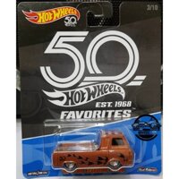 Xe mô hình đồ chơi Hotwheels 1:64 - 50th Favorite Series - '60's Ford Econoline Pick up