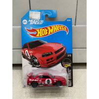 Xe mô hình đồ chơi Hotwheels cơ bản 1:64 - Nissan Skyline GT-R (R34) (card như hình)