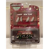 Xe Mô Hình Greenlight Green Machines Volkswagen Panel Van Happy New Year 2022 1:64