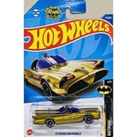 Xe mô hình Hot Wheels 1/64 TV Series Batmobile Gold 2022 (new)