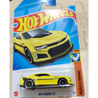 Xe mô hình Hot Wheels 1/64 Muscle Mania 17 Camaro ZL1 Yellow