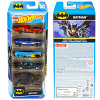 Xe mô hình Hot Wheels 1/64 Pack 5 Batman 2023 (new)
