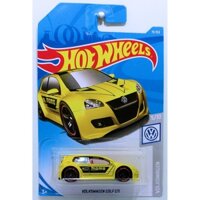 Xe mô hình Hot Wheels 1/64 Volkswagen Golf GTI Momo Yellow (new)