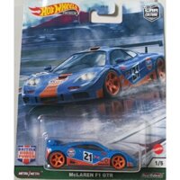Xe mô hình Hot wheels car culture British horse power McLaren F1 GTR blue