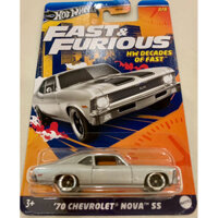 Xe mô hình Hot Wheels Fast & Furious Series '70 Chevrolet Nova SS HRW42